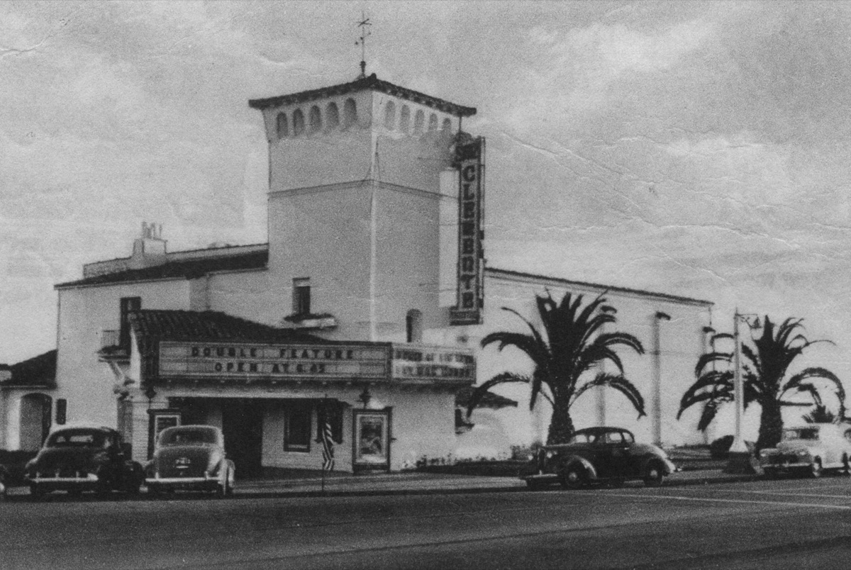 The San Clemente Movie House before renovation, 2020